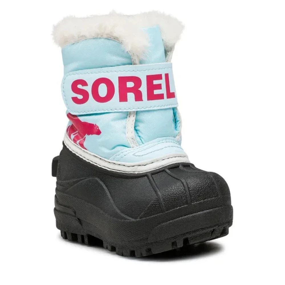 Sorel Snow Commander 1869562-428 Toddler 4 Blue Fleece Lined Winter Boot ZAP2533